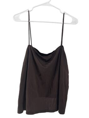 Perceptions Woman Brown Sleeveless Camisole Tank Top Women's Size 22W